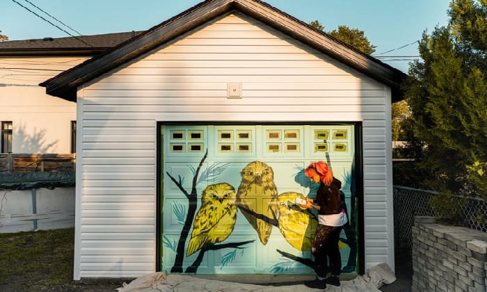 how to get a bird out of your garage